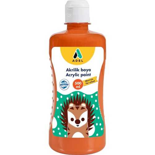 CULOARE ACRILIC PORTOCALIE 500 ML ADEL CULOARE ACRILIC PORTOCALIE 500 ML ADEL
